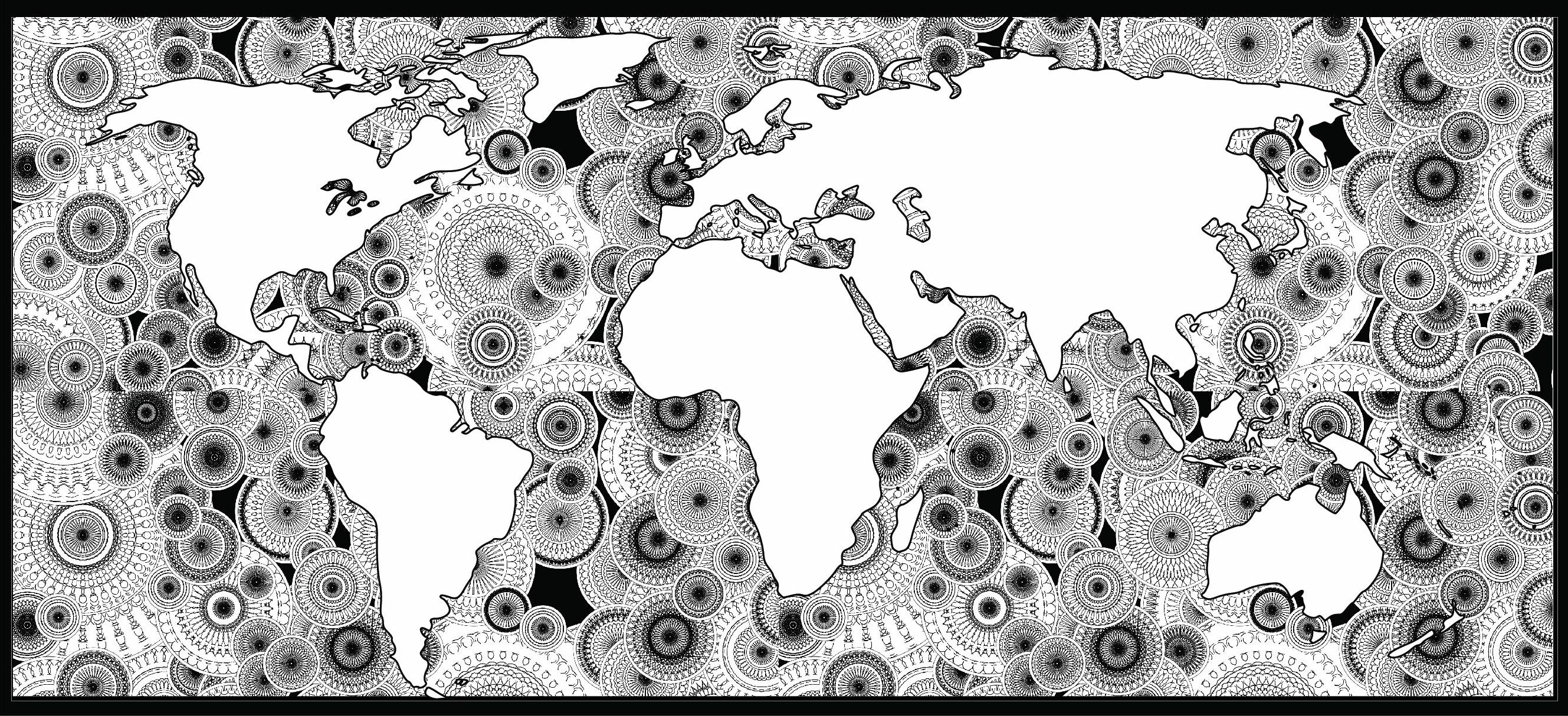 final world map drawing generate using machine learning